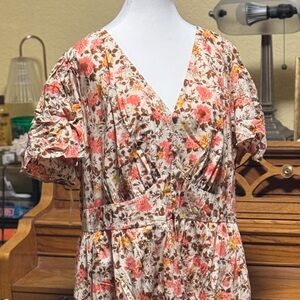 Floral V-Neck Maxi Dress